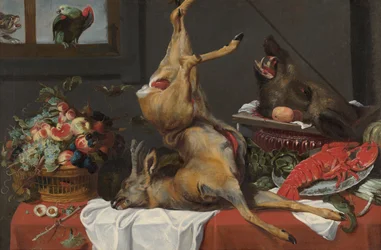 Nature morte avec cerf mort
